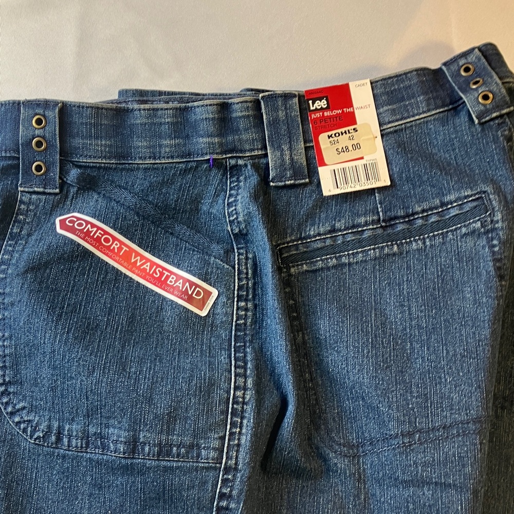 Lee Comfort Waistband Jeans 6P Stretch Cargo Pocket Dark Wash